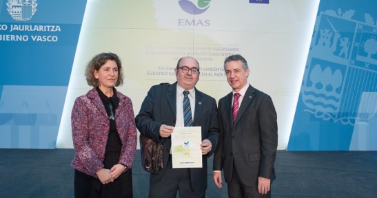 Port of Bilbao present at Basque Government homage to companies holding EMAS accreditation