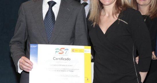 New Port Authority of Bilbao award for good practices in health promotion.