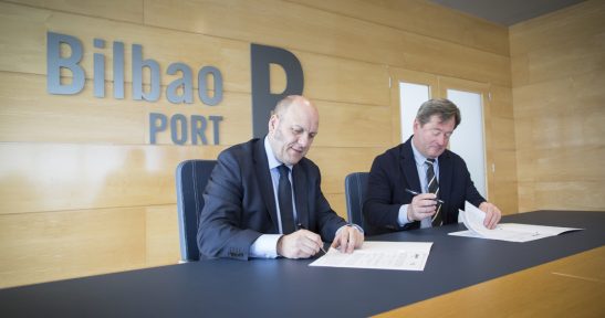 The Department of Culture and Linguistic Policy of the Autonomous Basque Government signs agreement with the Port Authority of Bilbao to encourage the use of the Basque language in the Port of Bilbao.