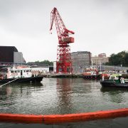 Port Authority of Bilbao carries out mock marine pollution drill in surroundings of Maritime Museum