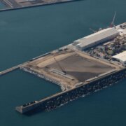 An extra 50,000 m² of land created in the Port of Bilbao through the extension works of the AZ-1 Dock