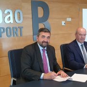 La Diputación de Bizkaia y la Autoridad Portuaria de Bilbao firman un protocolo para el uso de los excedentes de materiales de la construcción del Subfluvial en la ampliación del Puerto